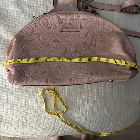 Embossed Pink Patricia Nash Leather Bag - Picture 8 of 10